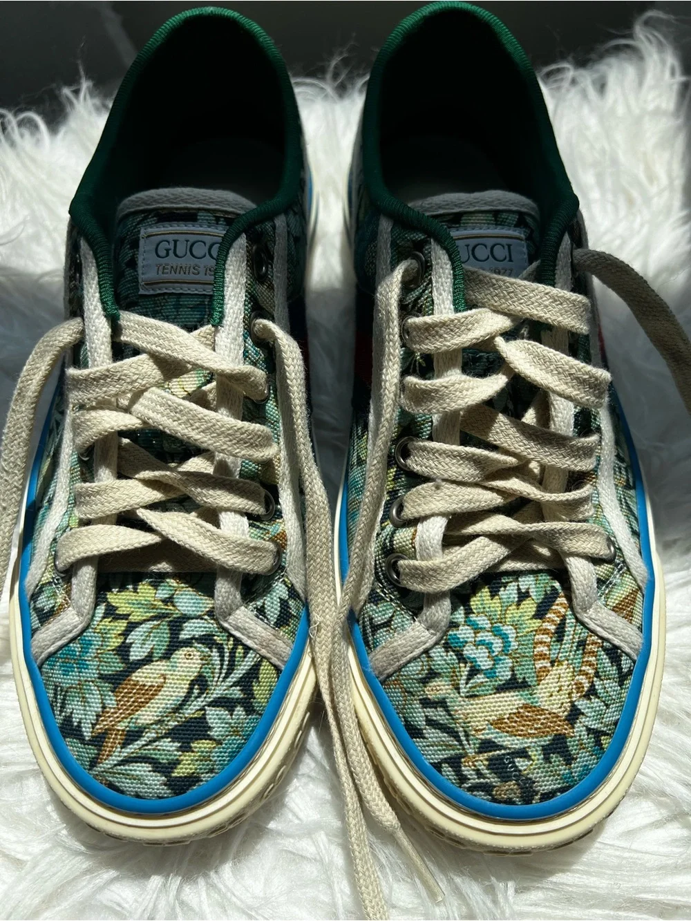 Gucci Floral 1977 Tennis Low Top Sneakers